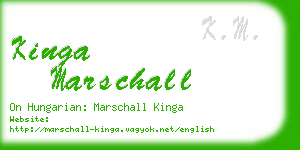 kinga marschall business card